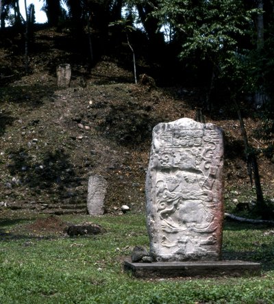 Seibal, Estela 13, Período Clásico Último, 849 d.C. de Mayan